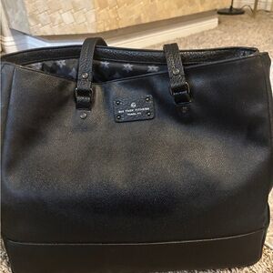 Sleek Black Tote Bag by Six Pack Fitness